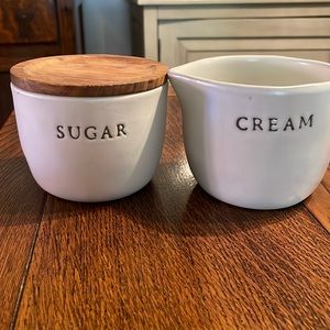 COPY - Magnolia hearth and hand sugar, and creamer set